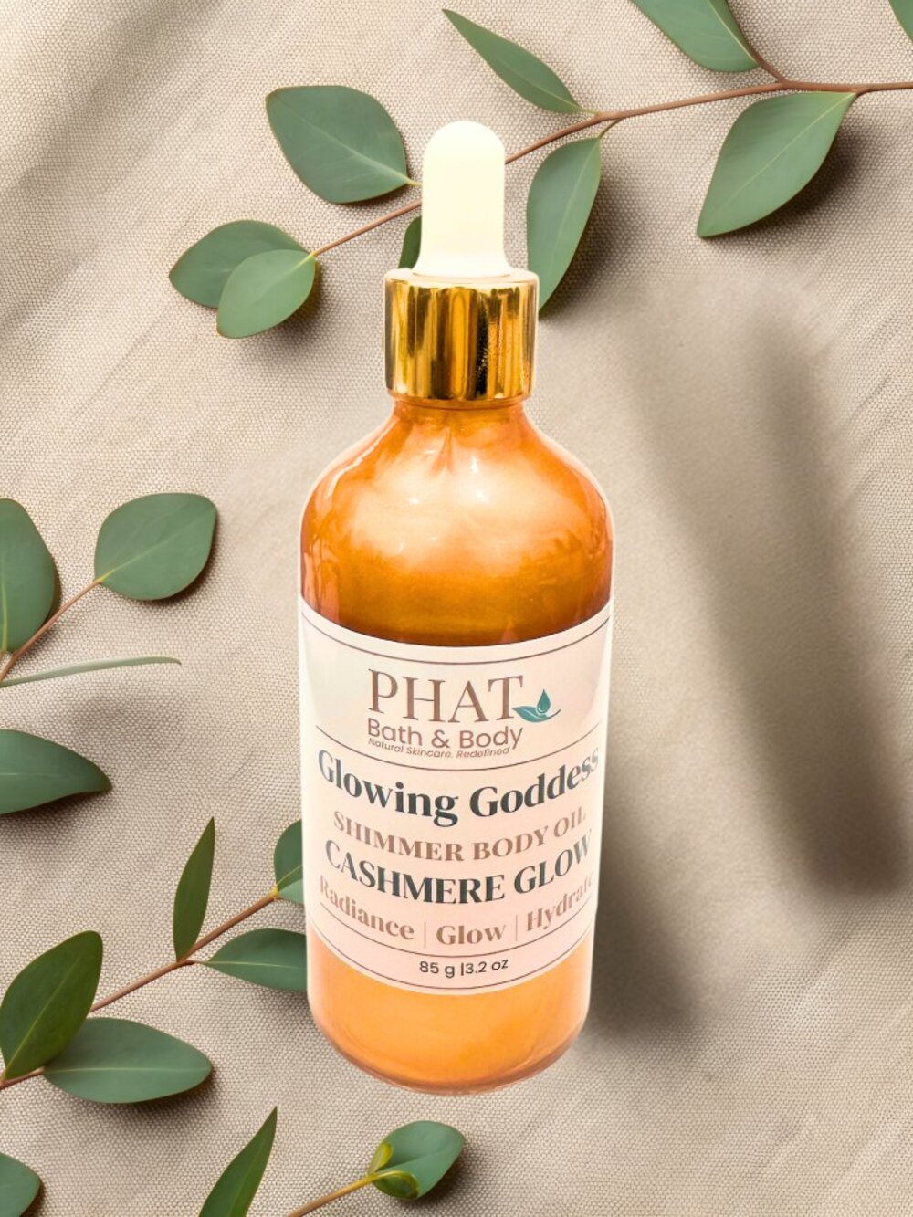 Phat Bath & Body Cashmere Glow Glowing Goddess Shimmer Body Oil